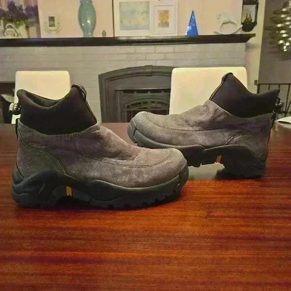 Bass Gator Groove Thinsulate Suede Mens Hiking Outdoor Boots Gray Size 7 - Picture 2 of 7